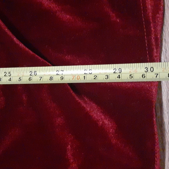 4/$20 Crushed red velvet dress - Picture 8 of 8